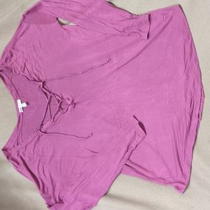 Victoria's Secret PINK super soft lacy up long sleeve shirt medium